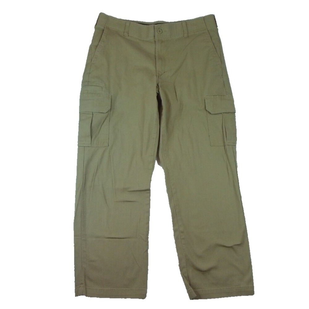 Dickies Flexible‎ and Durable Pants Mens 35x30 Beige Cargo Pockets Straight Leg
